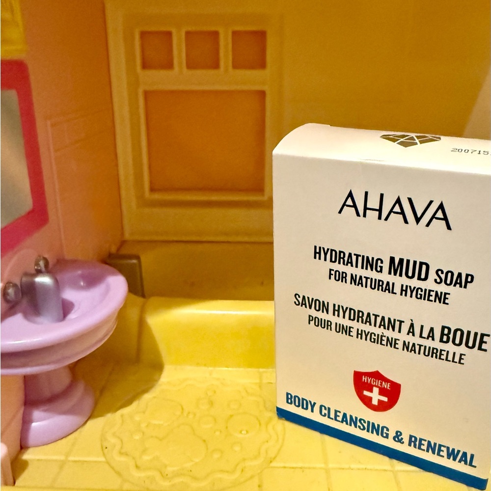 AHAVA 3 Bars Of Hydrating & Cleansing MUD Soap For Natural Hygiene. 3 Boxes NIB